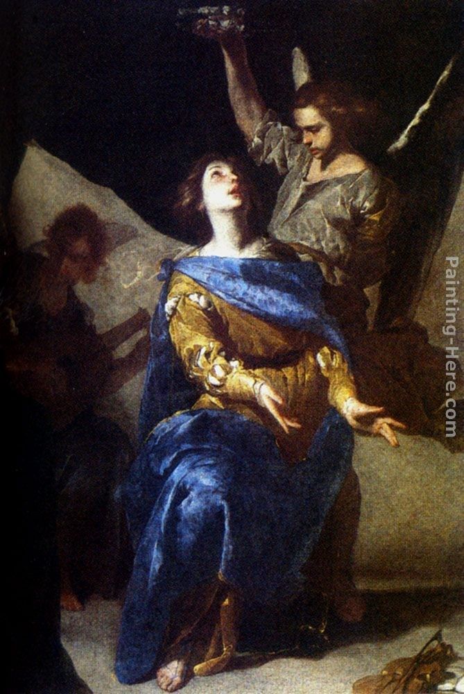 Bernardo Cavallino St. Cecilia In Ecstasy